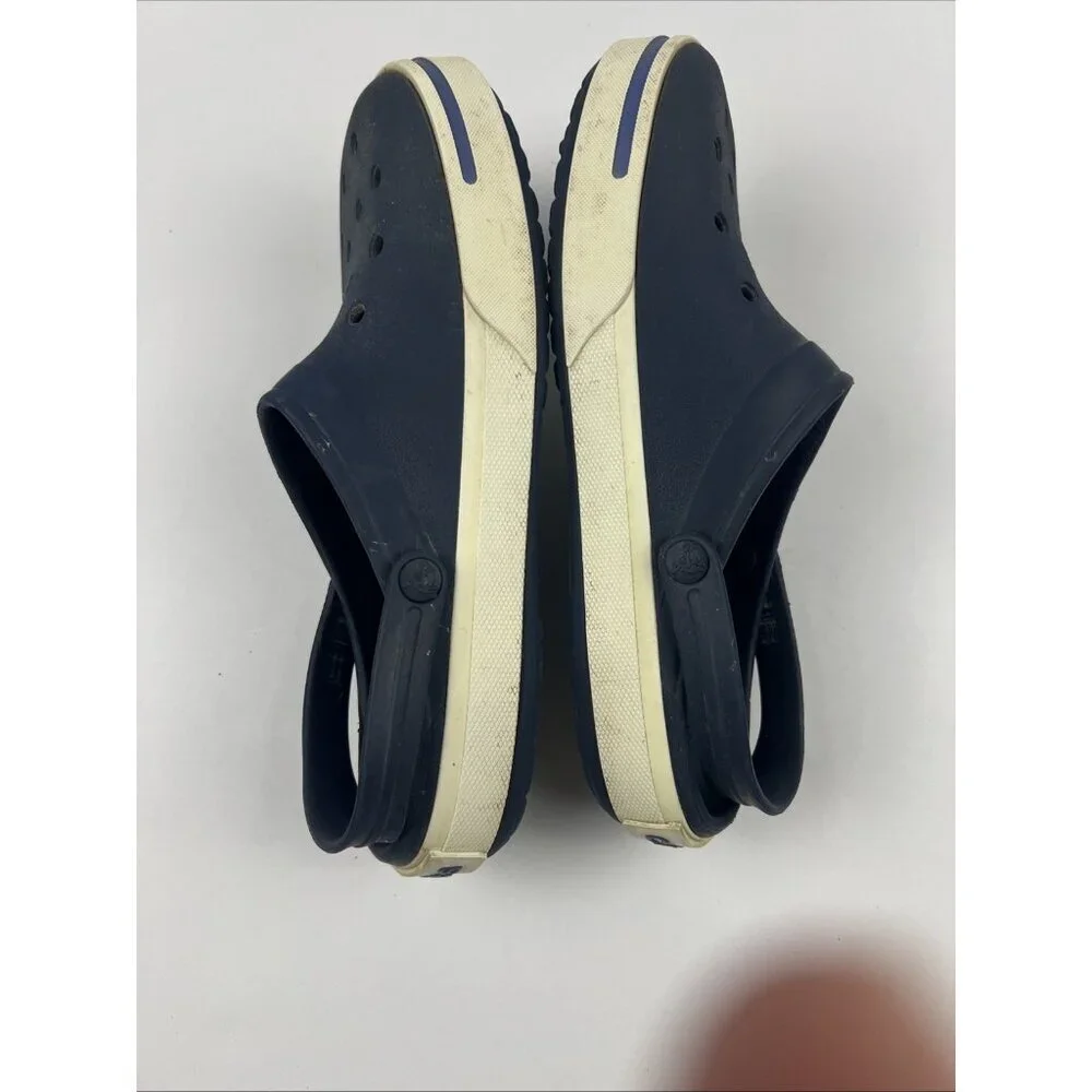 Crocs Crocband II Classic Comfort Slip On Clogs Blue & White Mens 10 Womens 12